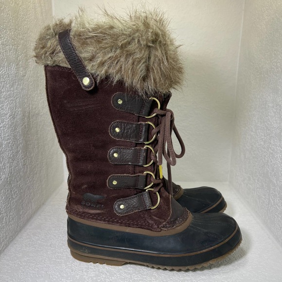 Sorel Joan of Artic suede snow boots Cattail size 8.5 - Picture 3 of 15